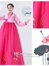 Quần Áo Hanbok Chuẩn Hàn Voan Thêu Hồng Nữ Tính