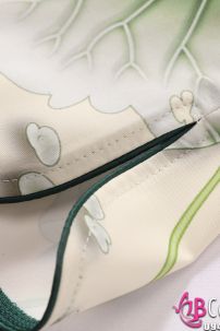 Váy Sườn Xám Cách Tân Hoa Sen- Vàng Kem