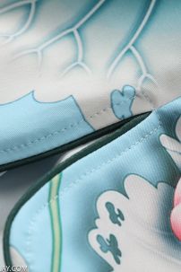 Váy Sườn Xám Cách Tân Hoa Sen - Xanh Ngọc