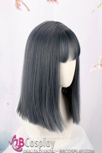 Tóc Giả Xám Xanh 40Cm