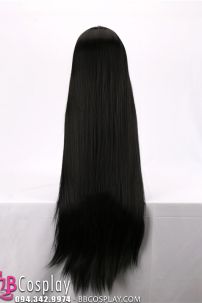 Tóc Giả Cổ Trang Đen 2 Mái 100Cm