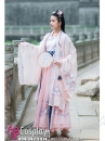 Hán Phục Cổ Trang Chiết Eo Hồng Anh