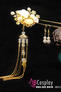 Trâm Cài Hoa Đào - Vàng