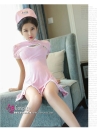 Đầm Nữ Y Tá Sexy Khoét Ngực Hồng