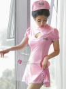 Đầm Nữ Y Tá Sexy Khoét Ngực Hồng