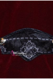 Vest Tuxedo Đỏ Nhung Gothic Phong Cách Steampunk Vest Dracula