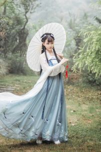 Hán Phục Hạc Du Tiên Váy Thêu 6M