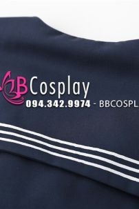 Bộ Nữ Sinh Xanh Đen Tay Dài