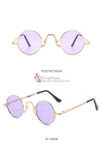 Mắt Kính Sườn Xám Tròng Tím Tặng Kèm Dây Đeo