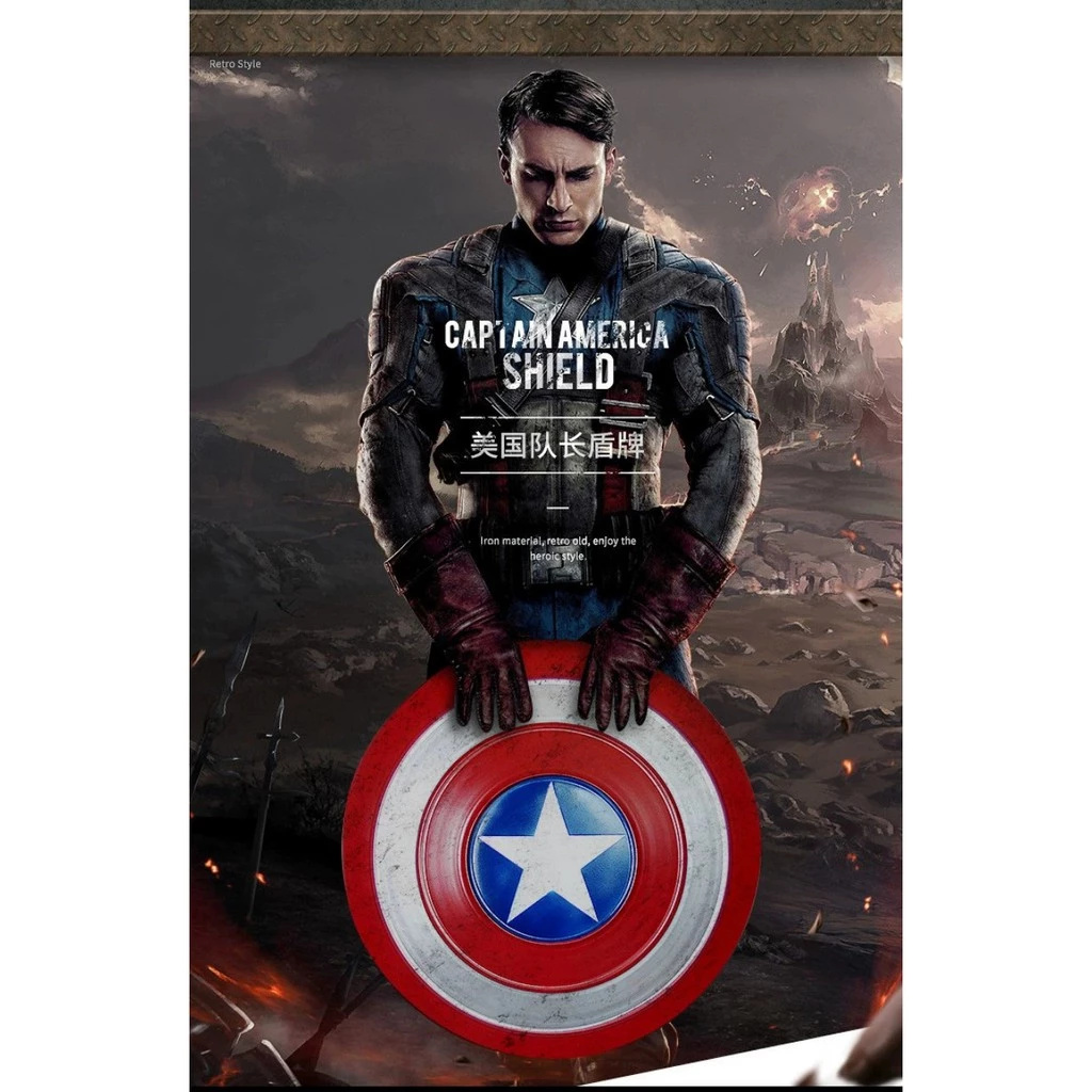 Khiên Captain America Hợp Kim 48Cm