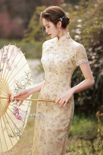 Sườn Xám Mỹ Nhân Cổ Điển Dịu Dàng Dáng Dài