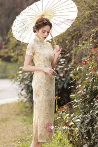 Sườn Xám Mỹ Nhân Cổ Điển Dịu Dàng Dáng Dài