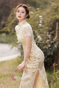 Sườn Xám Mỹ Nhân Cổ Điển Dịu Dàng Dáng Dài