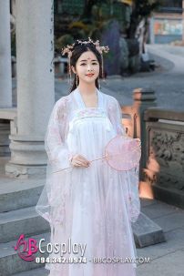 Bộ Hán Phục Mạc Kiều Voan Thêu