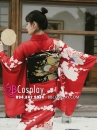 Kimono Chuẩn Nhật Đỏ Nữ Tính