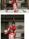 Kimono Chuẩn Nhật Đỏ Nữ Tính