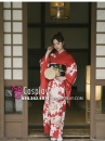 Kimono Chuẩn Nhật Đỏ Nữ Tính