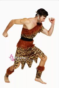 Trang Phục Tarzan Mẫu Da Beo Viền Lông