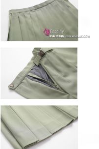 Bộ Váy Nữ Sinh Xanh Matcha Tay Dài