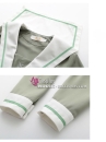 Bộ Váy Nữ Sinh Xanh Matcha Tay Dài