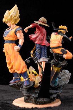 Bộ 3 Mô Hình Figure Naruto Luffy Goku - 50th Anniversay Ver.