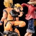 Bộ 3 Mô Hình Figure Naruto Luffy Goku - 50th Anniversay Ver.