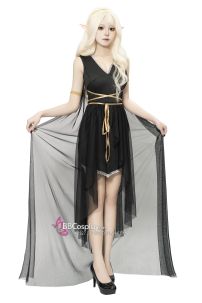 Đồ Nữ Thần Hy Lạp Đen Viền Vàng