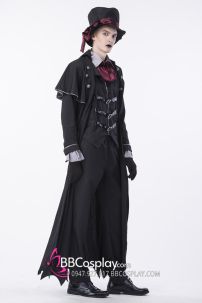 Trang Phục Nam Tước Bóng Đêm Ma Cà Rồng Gothic Punk