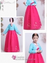 Hanbok Đẹp Cho Bé Gái Voan Thêu