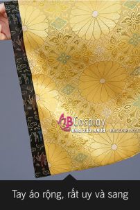 Trang Phục Hoàng Thượng Giá Rẻ Màu Vàng Viền Đen