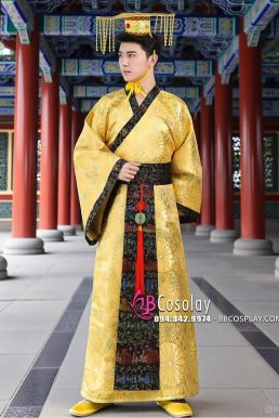 Đồ Hoàng Thượng Giá Rẻ Màu Vàng Viền Đen