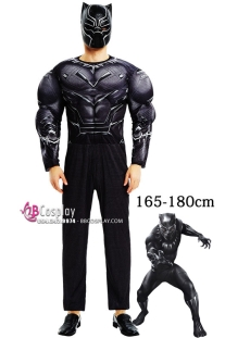 Đồ Báo Đen Black Panther Độn Cơ Bắp In 3D