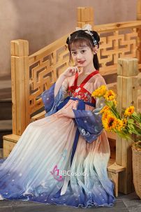 Cổ Trang Hằng Nga Có Khoác Váy Chuyển Màu Siêu Đẹp Cho Bé