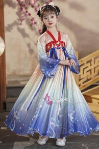 Cổ Trang Hằng Nga Có Khoác Váy Chuyển Màu Siêu Đẹp Cho Bé