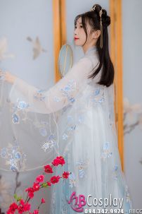 Bộ Hán Phục Tịnh Yên Voan Thêu