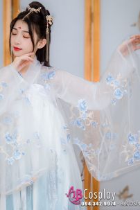 Bộ Hán Phục Tịnh Yên Voan Thêu