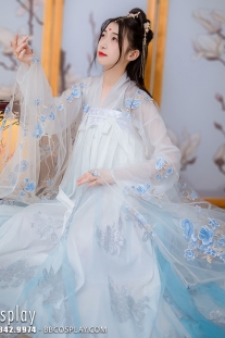 Bộ Hán Phục Tịnh Yên Voan Thêu