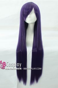 Tóc Tím Đậm Mái Xéo - Lưới Bi