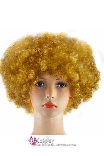 Tóc Giả Xù Vàng Đồng Nilon