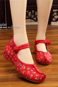 Hài Vải Hán Phục In Hoa - Hài Nữ Cổ Trang