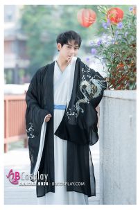 Áo Khoác Hán Phục Bạch Long