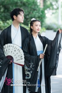 Áo Khoác Hán Phục Bạch Long