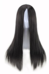 Tóc Giả Đen 2 Mái Dài 70Cm