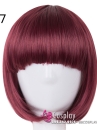 Tóc Ngắn Đỏ Rượu Mái Ngang