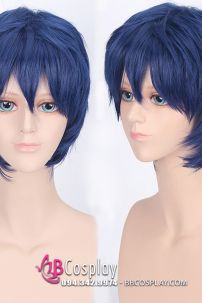 Tóc Giả Ngắn Nam Xanh Đậm Cosplay