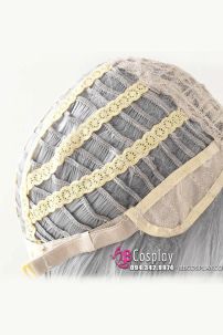 Tóc Giả Trắng Bạc Ngắn Cho Nam