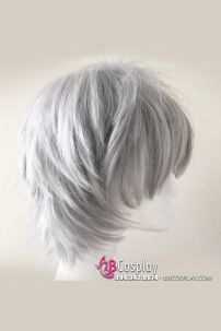 Tóc Giả Trắng Bạc Ngắn Cho Nam