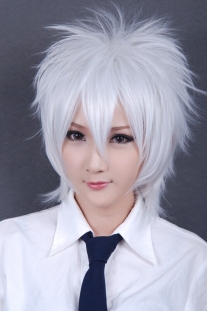 Tóc Giả Trắng Ngắn Cho Nam