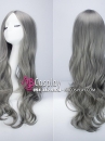 Tóc Xám Khói Xoăn Gợn Sóng Hai Mái 60Cm