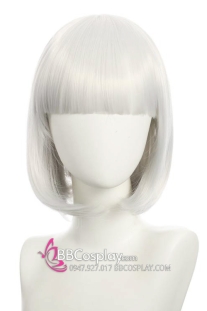 Tóc Ngắn Cúp Mái Ngang Bạch Kim